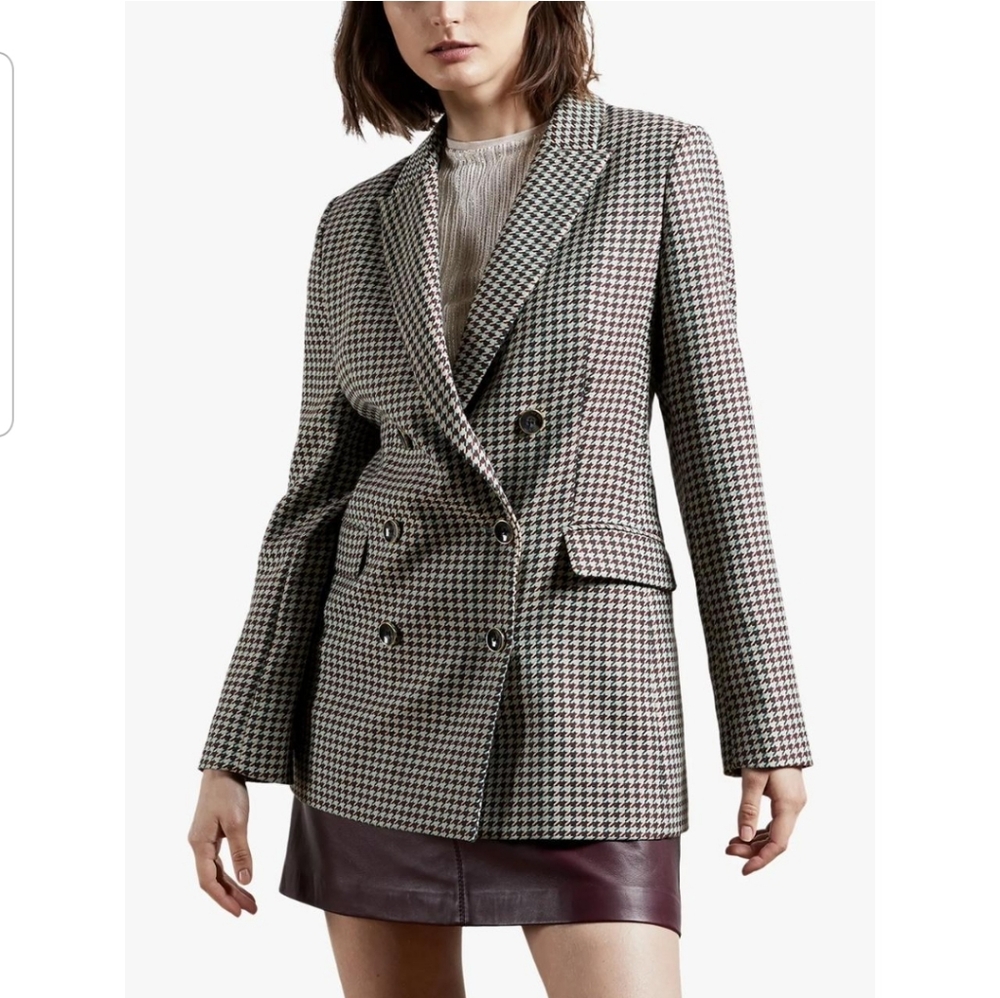 Ted baker beechi houndstooth blazer